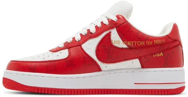 Louis Vuitton x Nike Air Force 1 Low 'White Comet Red'