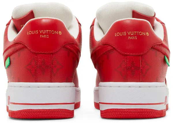 Louis Vuitton x Nike Air Force 1 Low 'White Comet Red'