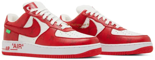 Louis Vuitton x Nike Air Force 1 Low 'White Comet Red'