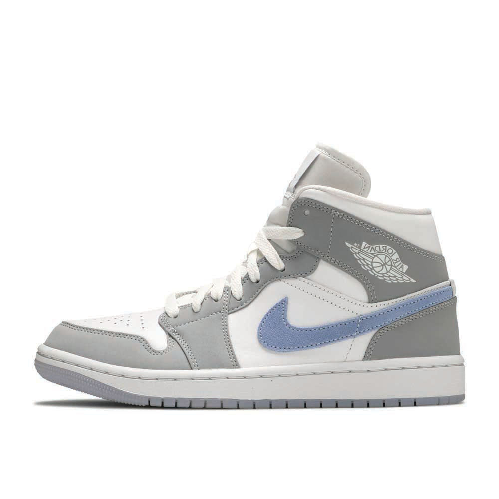 Air Jordan 1 Mid Wmns 'Wolf Grey Aluminum'