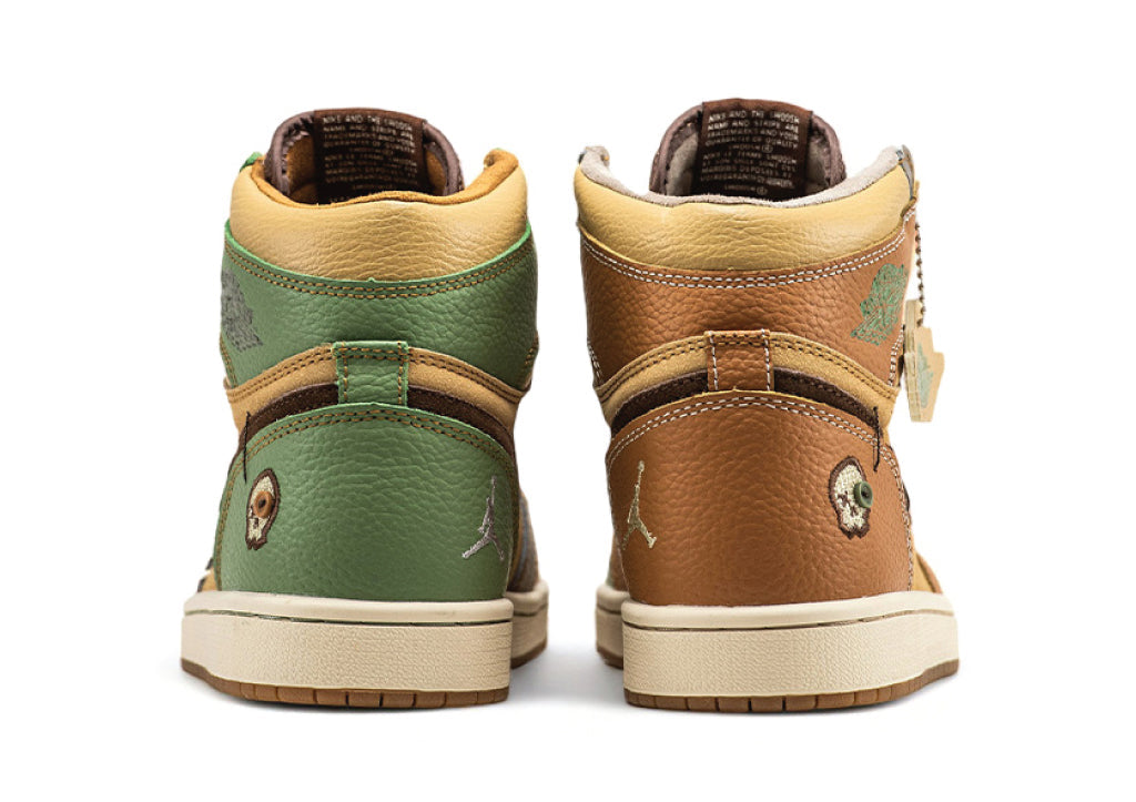 Air Jordan 1 High Voodoo Brown / Grey / Green