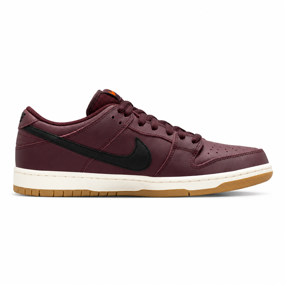 Nike SB Dunk Low Pro ISO "Burgundy Crush" - side view