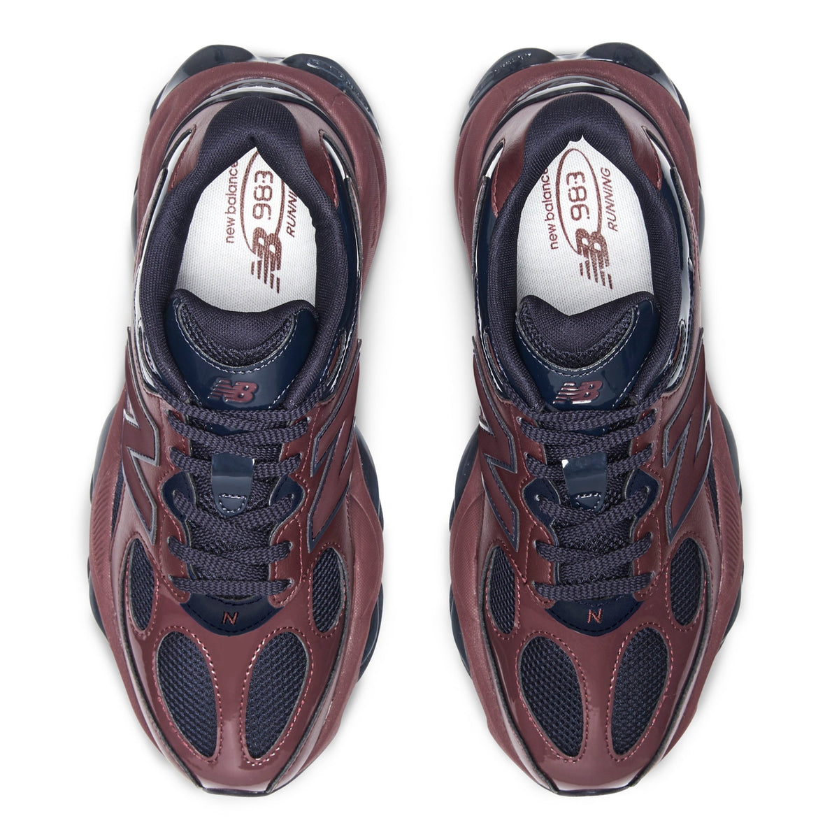New Balance 983 Cherry Leather Dark Night - view 4