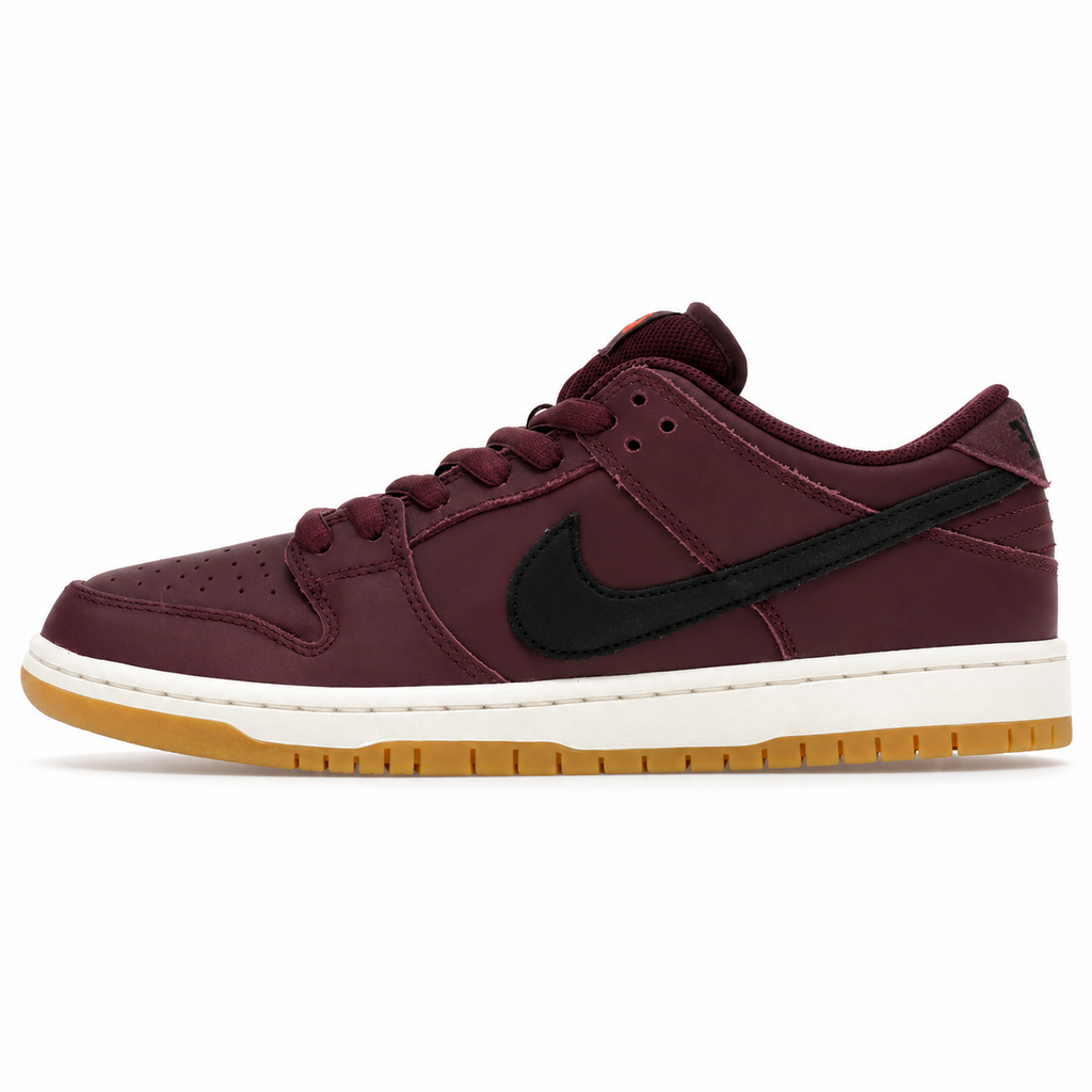 SB Dunk Low Pro ISO Burgundy Crush IO2304-600 - full shoe side view